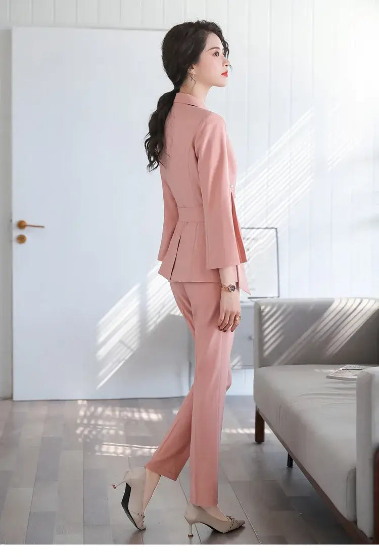 Women’s Double Breasted Flare Office Suit