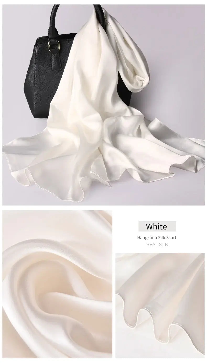 Luxury Silk Plain Satin Scarves