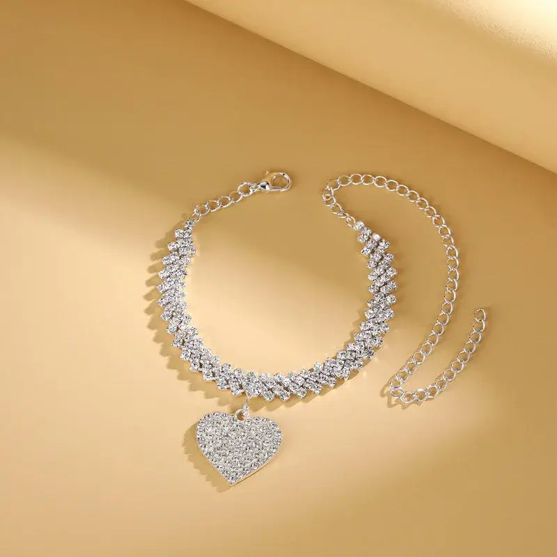 Luxury Zircon Crystal Anklets for Women