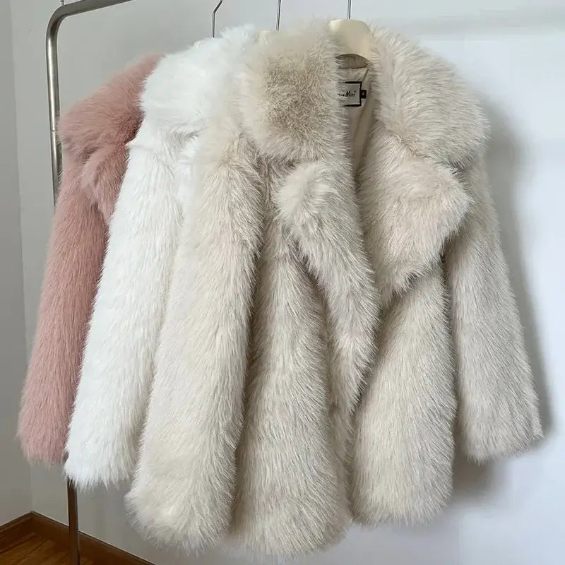 Luxury Brand Fluffy Furry Limited Winter Season Coat