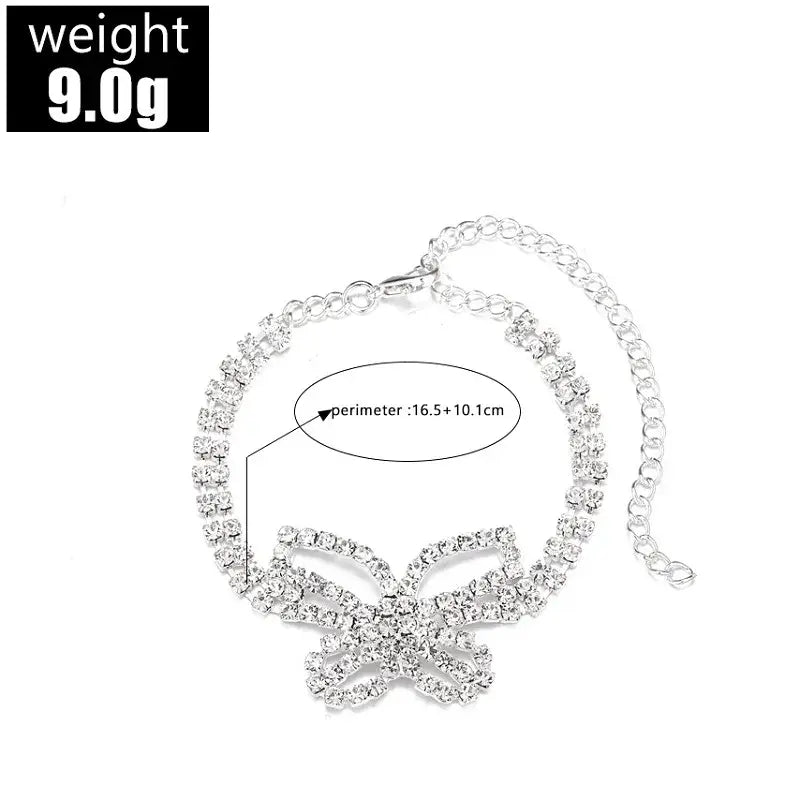 Luxury Zircon Crystal Anklets for Women