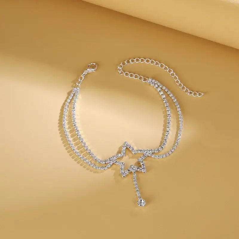 Luxury Zircon Crystal Anklets for Women