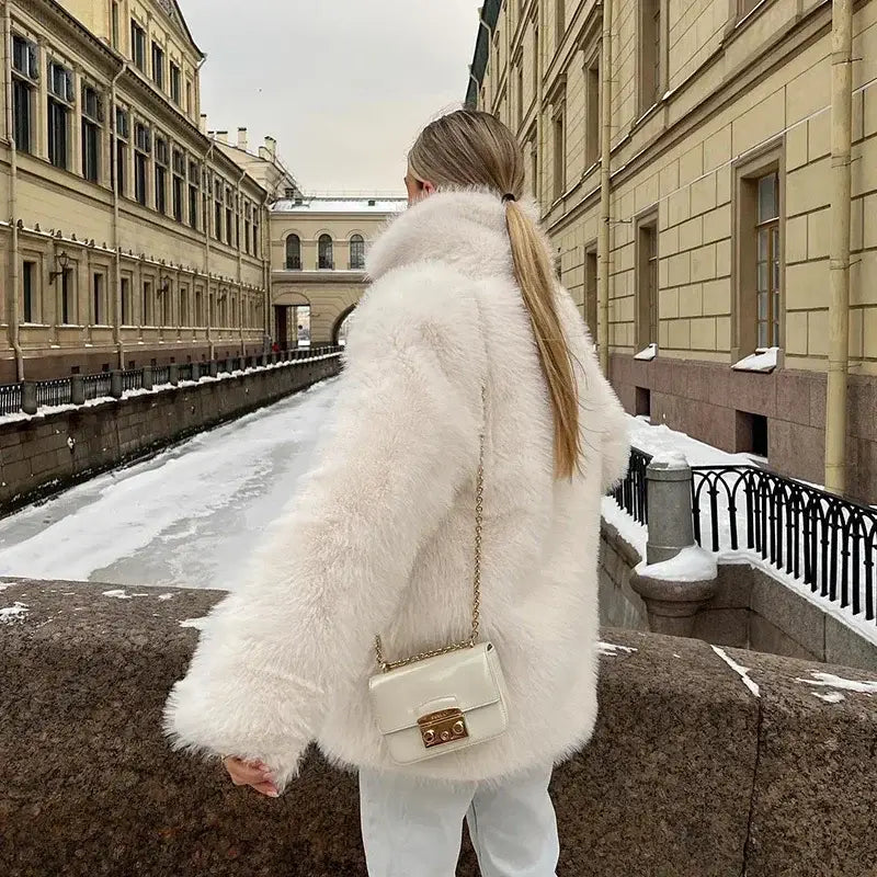 Luxury Brand Fluffy Furry Limited Winter Season Coat