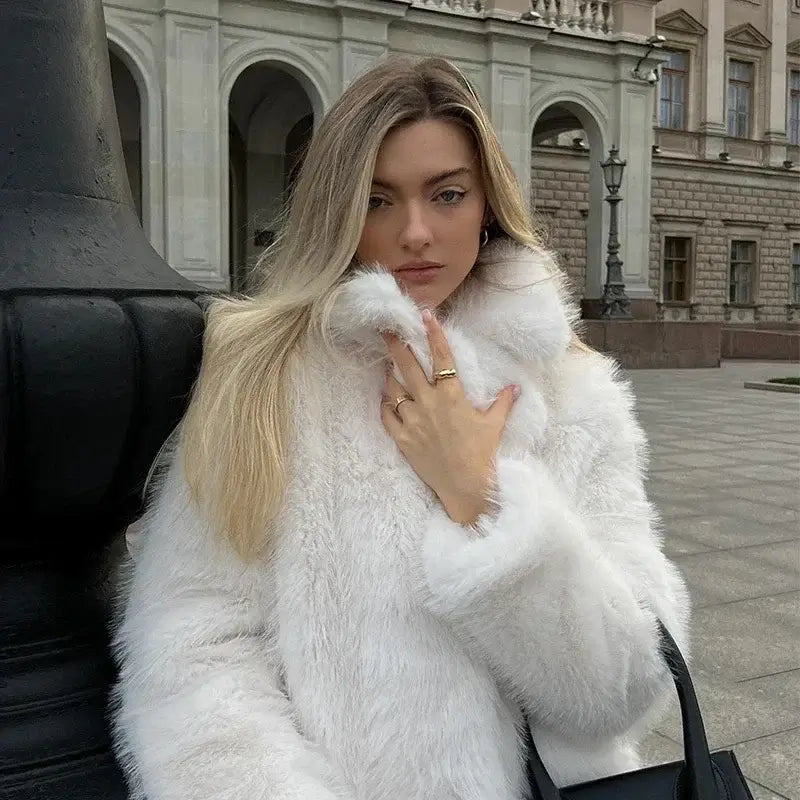 Luxury Brand Fluffy Furry Limited Winter Season Coat