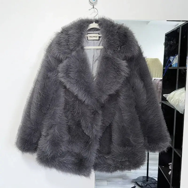 Luxury Brand Fluffy Furry Limited Winter Season Coat