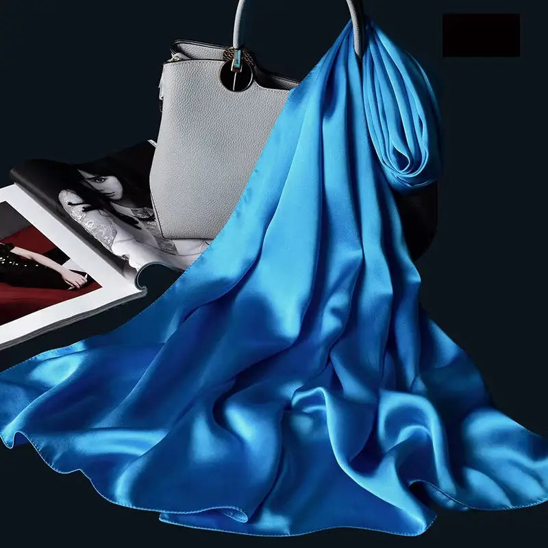 Luxury Silk Plain Satin Scarves