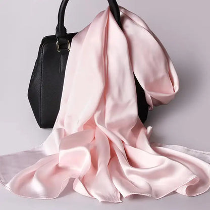 Luxury Silk Plain Satin Scarves