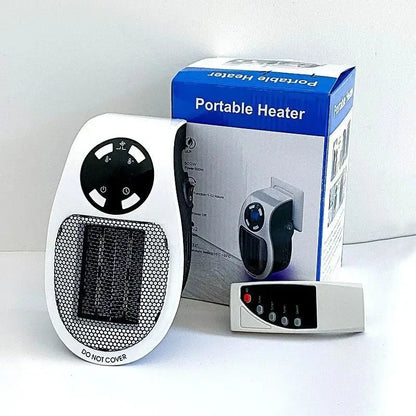 Mini Radiator Portable Remote Electric Heater - White